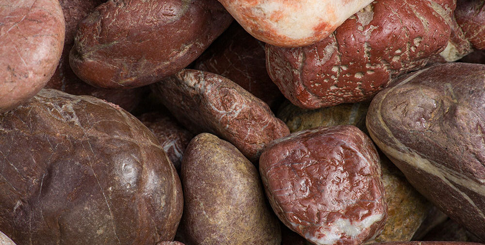 kamień ogrodowy river red pebbles
